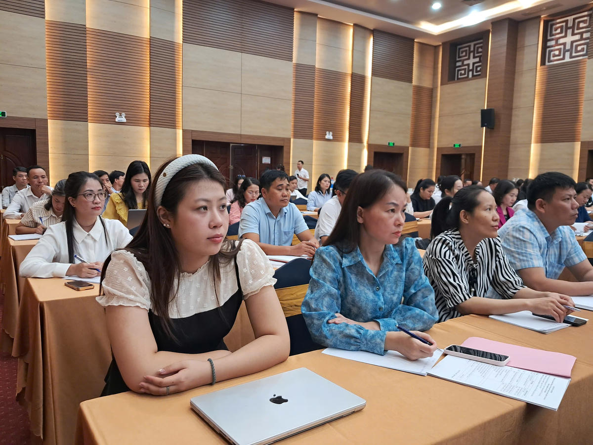 Các đại biểu tại hội nghị tập huấn. Ảnh: PV