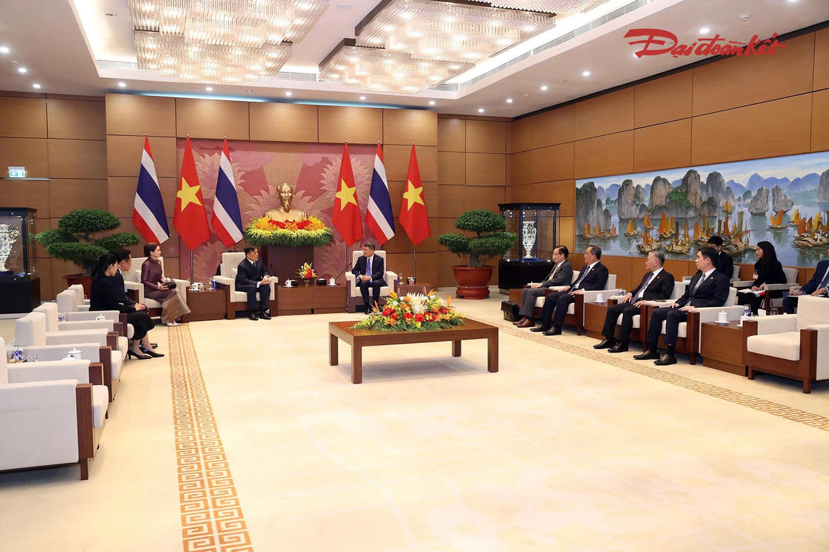 Quang cảnh buổi hội kiến. Ảnh: Quang Vinh