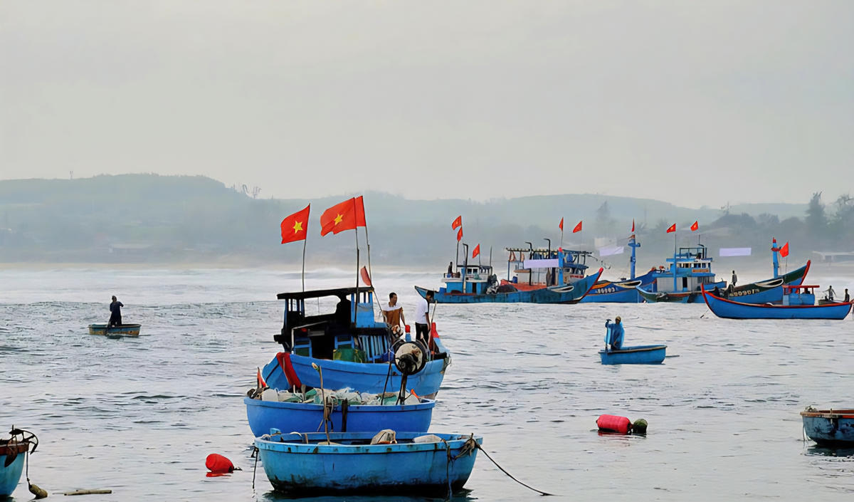 Ngư dân Quảng Ngãi vươn khơi bám biển, thực hiện nghiêm quy định chống khai thác IUU. Ảnh: Hạ Lan.