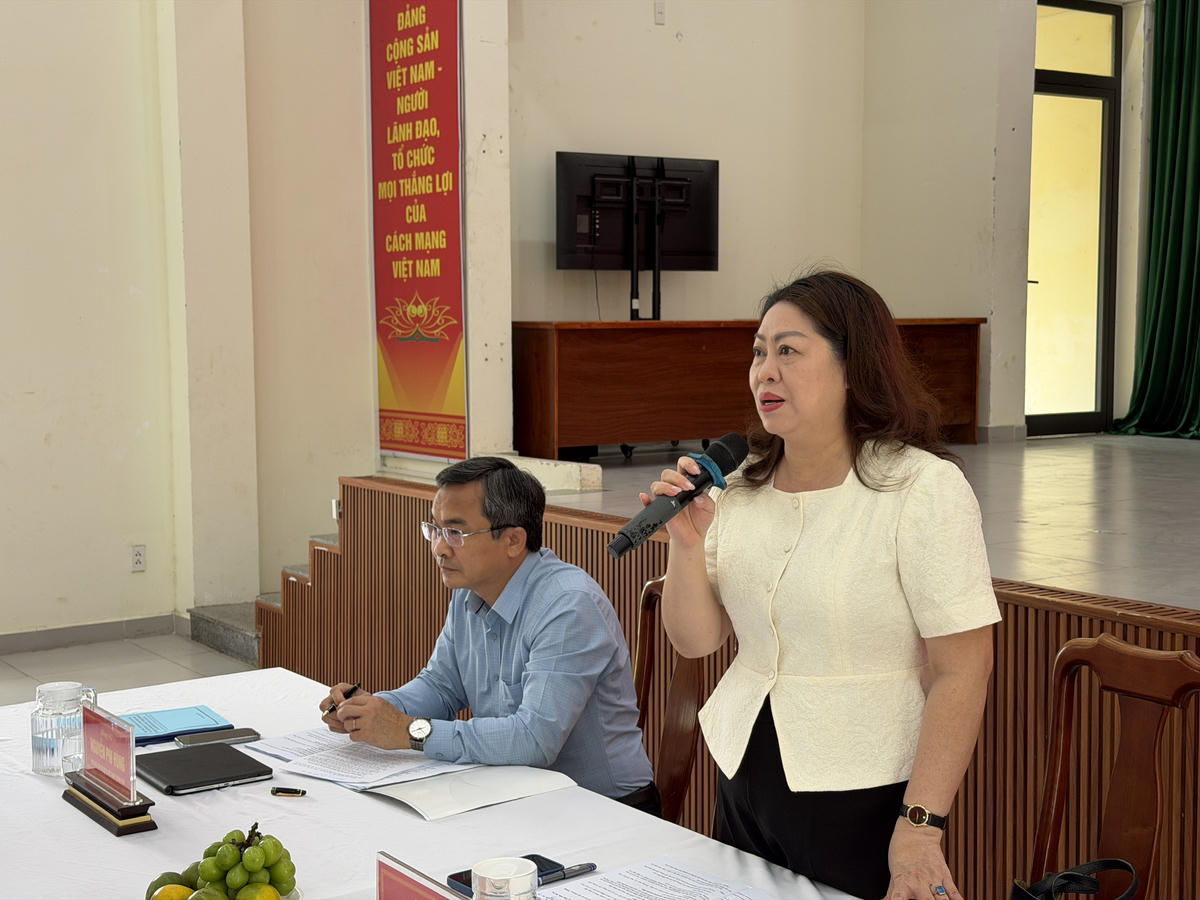 Bà Nguyễn Thị Thu Lan, Phó Chủ tịch Thường trực Ủy ban Mặt trận Tổ quốc Việt Nam TP Đà Nẵng. Ảnh: Nguyễn Tú.
