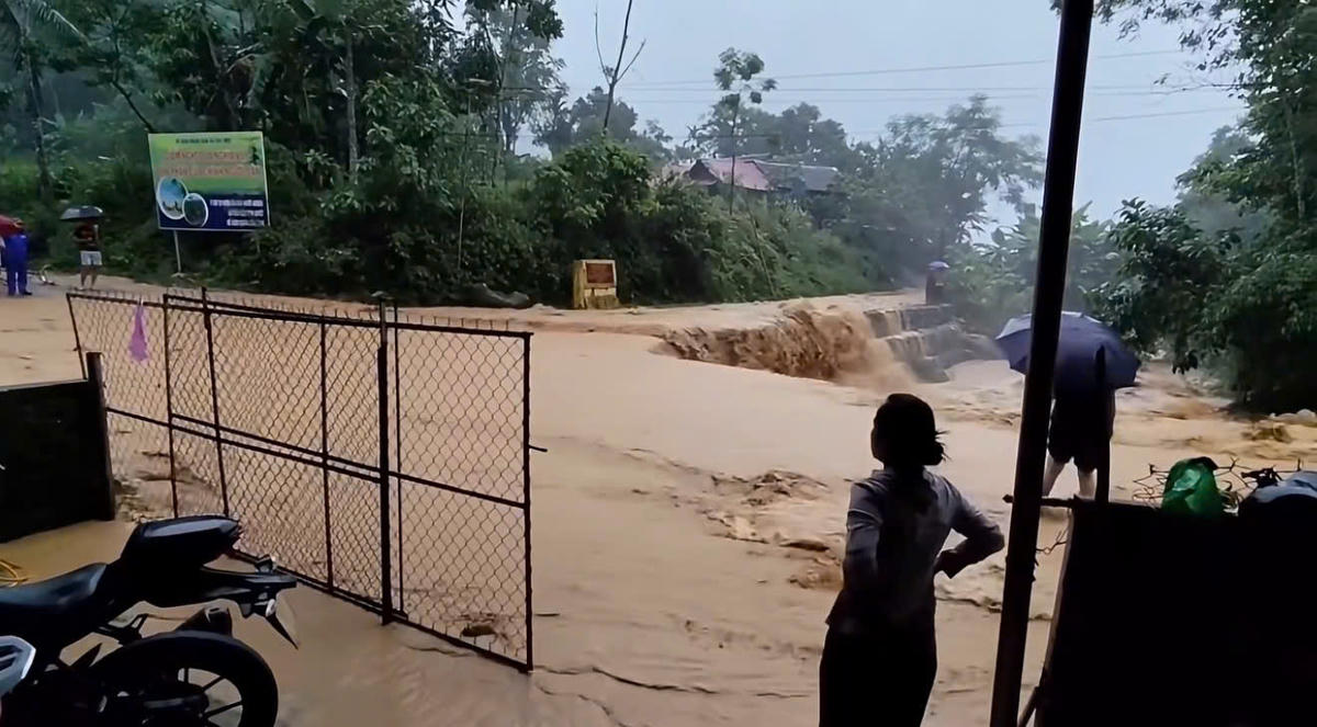 Nước lên nhanh tại Bát Mọt (Thường Xuân, Thanh Hóa) ngày 16/9. Nguồn: FB Thông tin phòng chống thiên tai (Bộ Nông nghiệp và Môi trường).