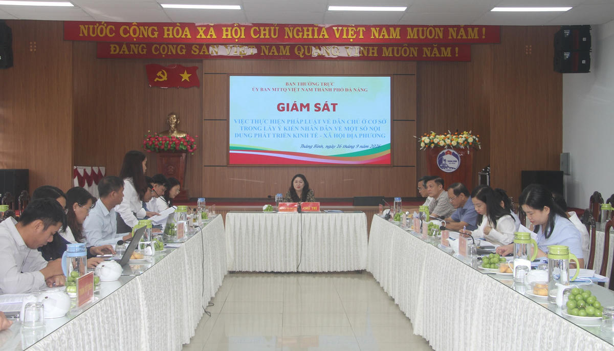 Quang cảnh buổi giám sát. Ảnh: Chí Đại.
