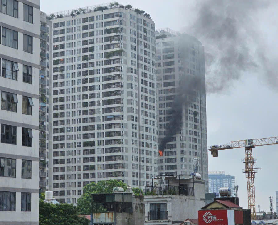 Hiện trường nơi xảy ra vụ cháy.