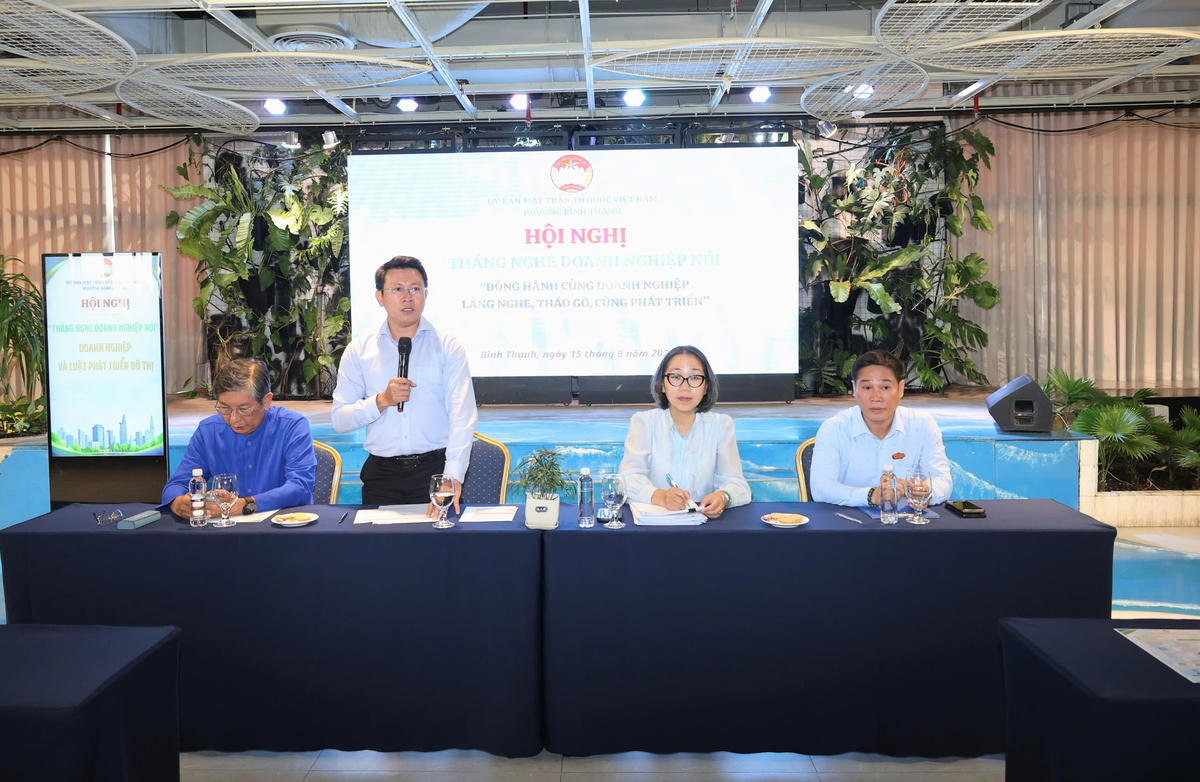 Hoạt động nhằm tăng cường kết nối, đồng hành và kịp thời nắm bắt những khó khăn, vướng mắc của cộng đồng doanh nghiệp trên địa bàn.. Ảnh: Thanh Thủy