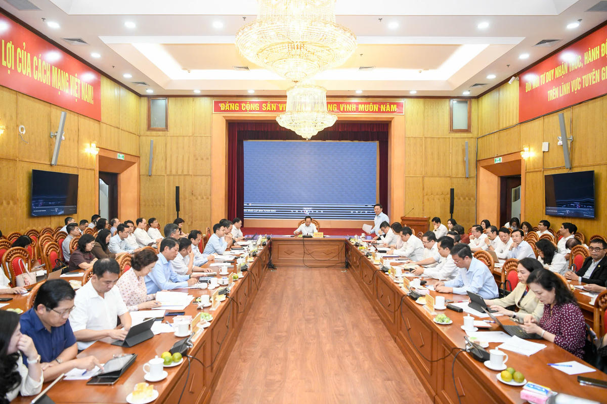 Quang cảnh buổi làm việc. Ảnh: Như Ý