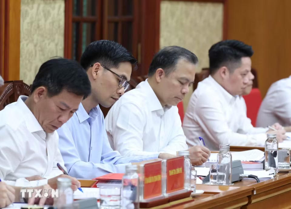 Các đại biểu tham dự Phiên họp Thường trực Ban Chỉ đạo Trung ương về phòng, chống tham nhũng, lãng phí, tiêu cực. (Ảnh: Thống Nhất/TTXVN)