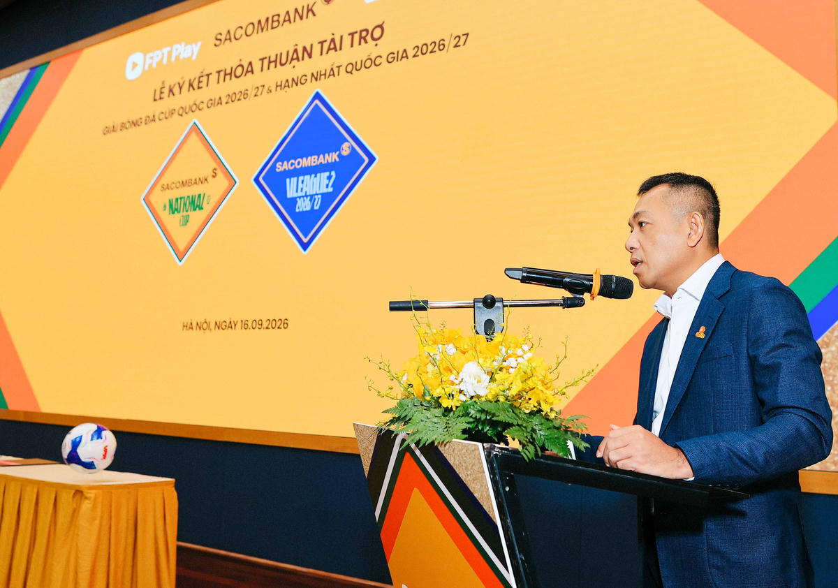 Ông Phạm Thanh Tuấn, Phó Tổng Giám đốc FPT Telecom phát biểu tại sự kiện.