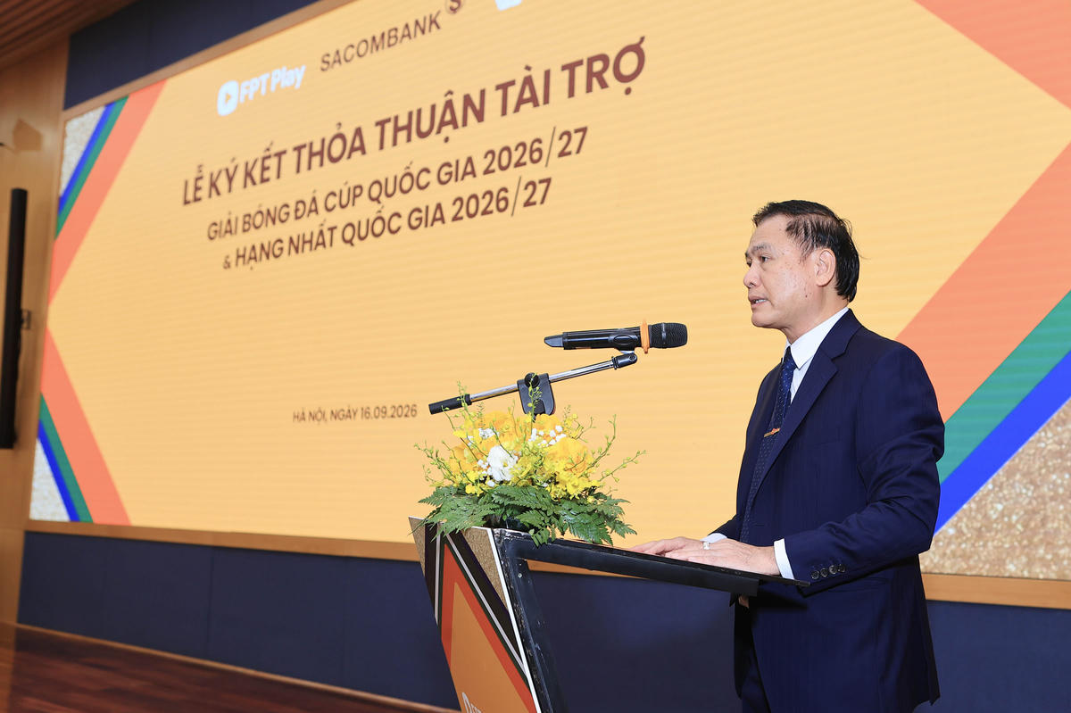 Ông Trần Anh Tú, Chủ tịch HĐQT Công ty VPF phát biểu tại sự kiện.