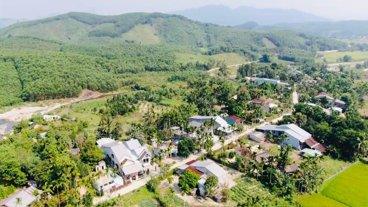 Một góc xã Trà Tân nơi xảy ra động đất. Ảnh: HQ.