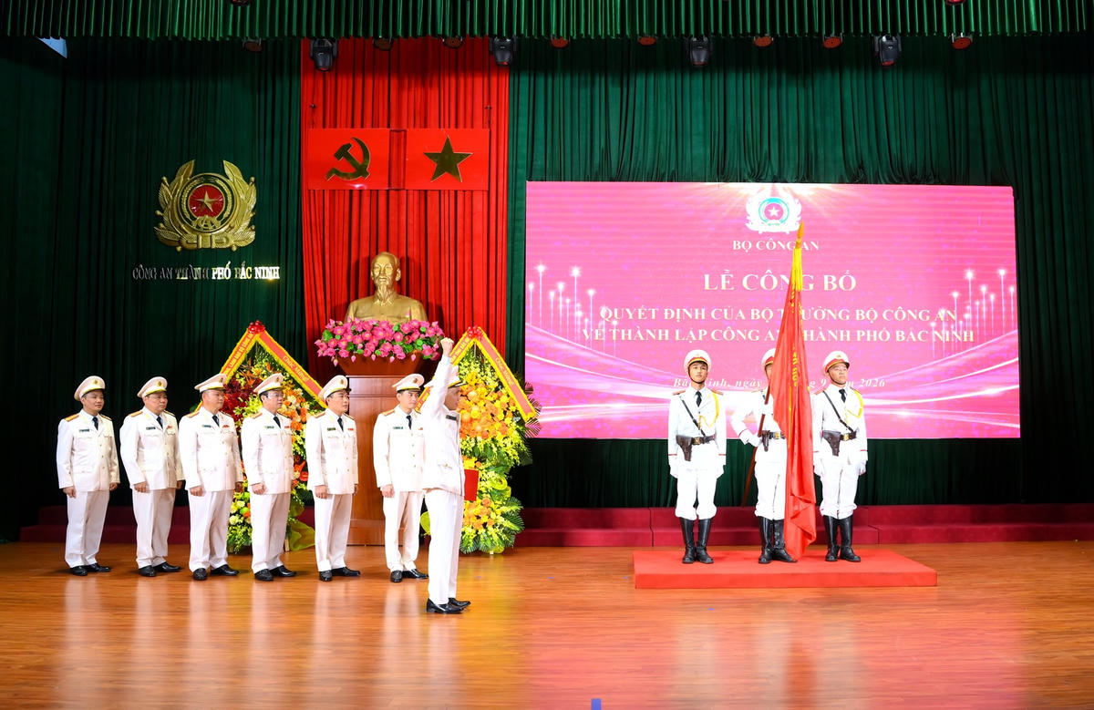 Công bố Quyết định thành lập Công an TP Bắc Ninh