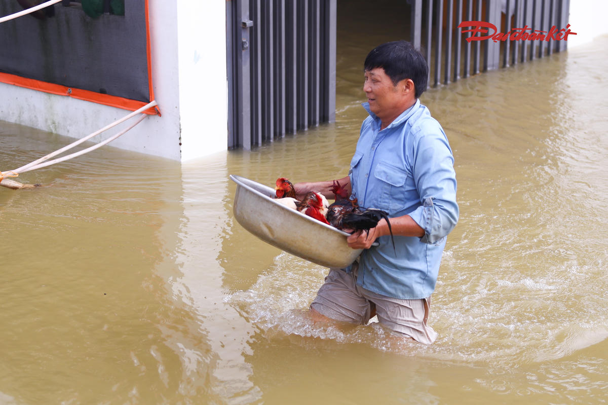 Nước lũ sông Bùi dâng cao, nhiều người dân xã Xuân Mai 'chạy' lũ