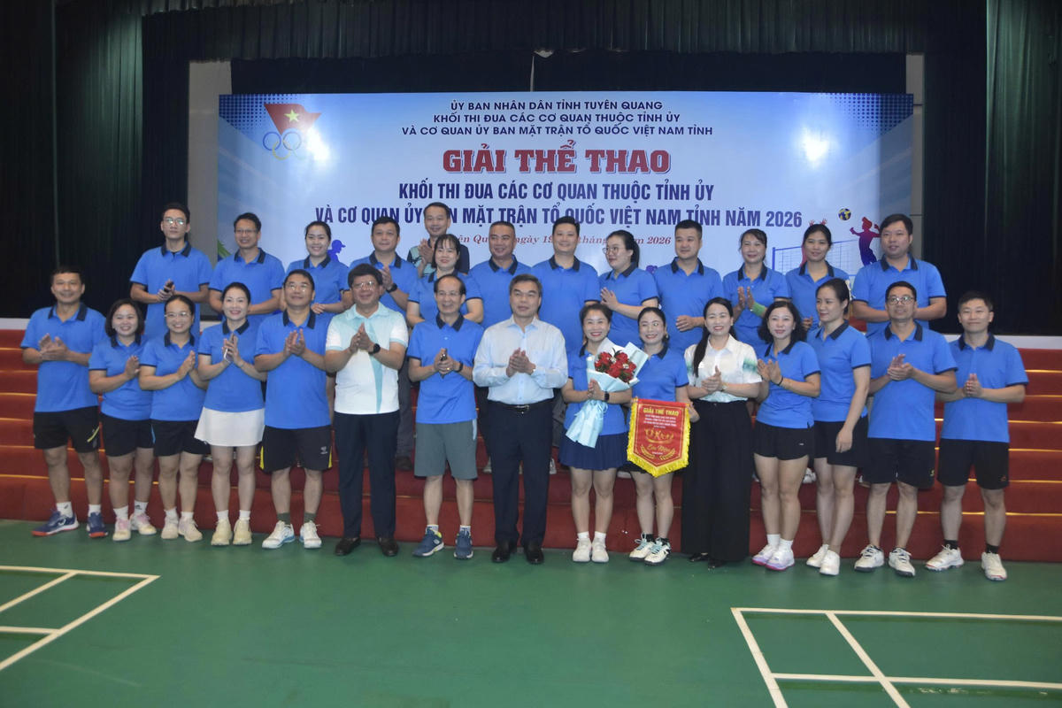 Tuyên Quang: Sôi nổi Giải thể thao Khối thi đua các cơ quan thuộc Tỉnh ủy và Mặt trận Tổ quốc
