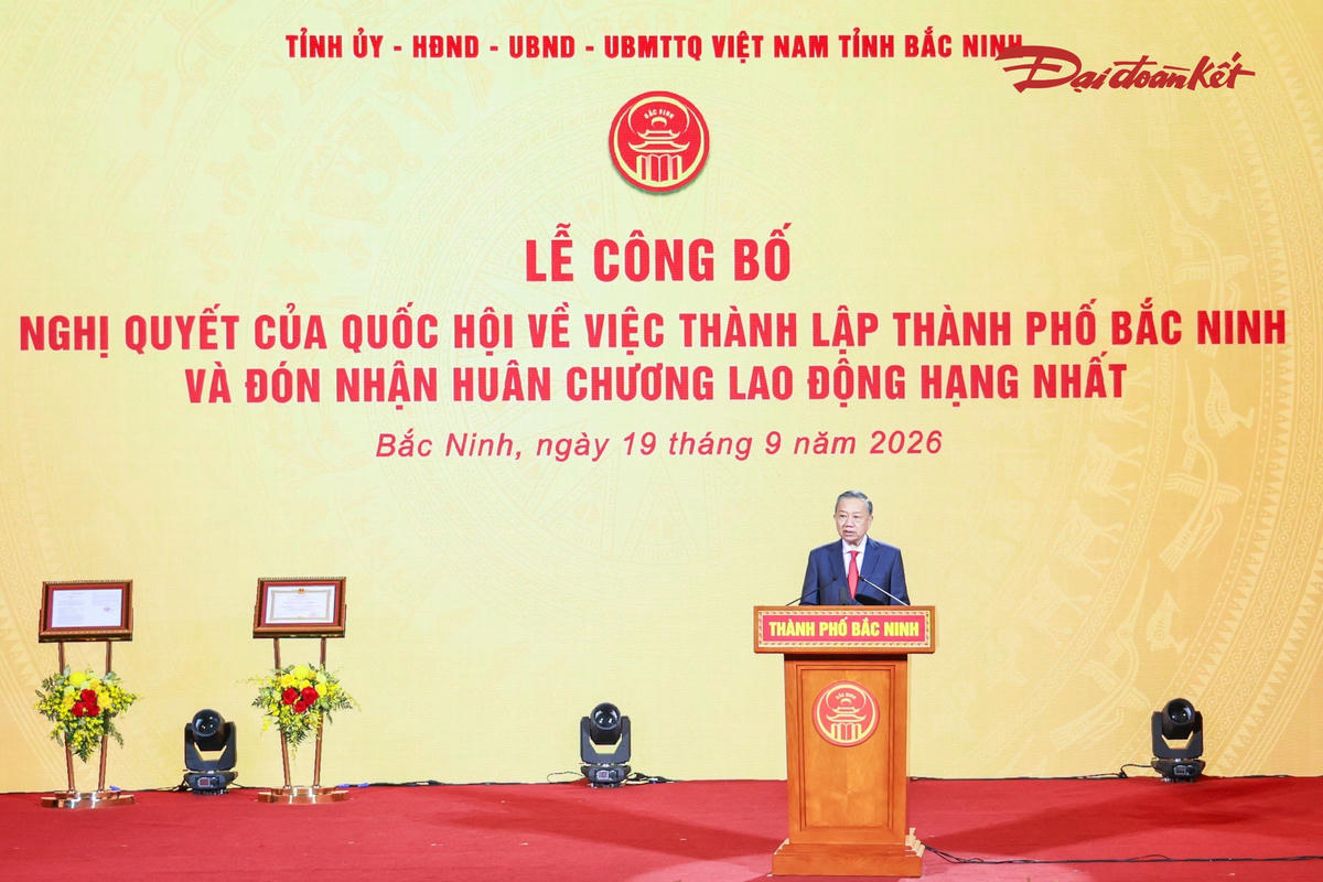Tổng Bí thư, Chủ tịch nước Tô Lâm phát biểu tại buổi lễ. Ảnh: Quang Vinh