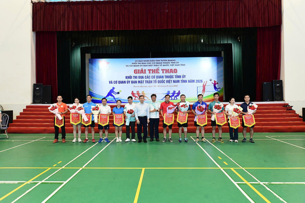 Tuyên Quang: Sôi nổi Giải thể thao Khối thi đua các cơ quan thuộc Tỉnh ủy và Mặt trận Tổ quốc