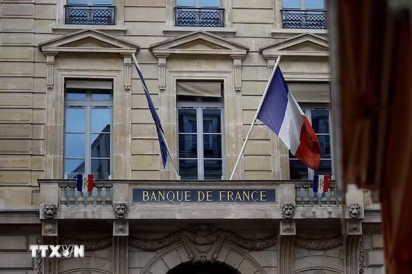 Trụ sở Ngân hàng trung ương Pháp ở Paris. Ảnh: Reuters/TTXVN.