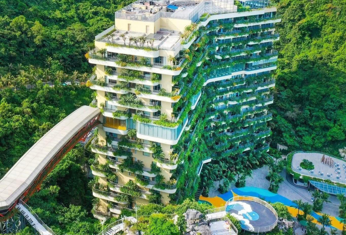 Công trình xanh giúp làm giảm năng lượng làm mát, lượng phát thải khí nhà kính cũng hạn chế hơn.