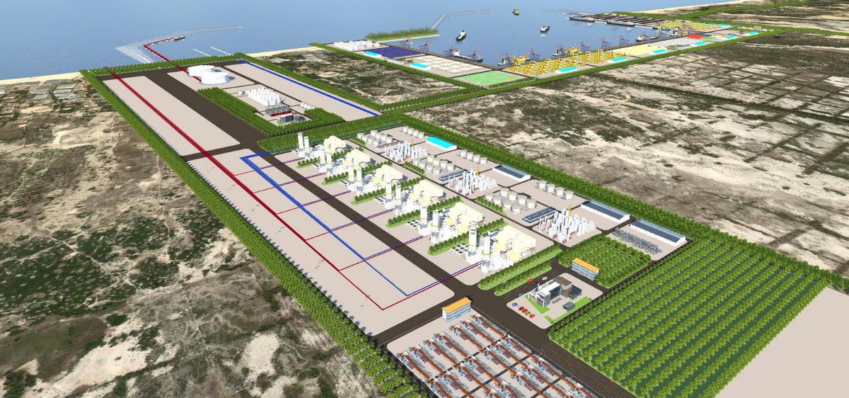 Dự án điện khí LNG Hải Lăng đang được T&T Group và các đối tác Hàn Quốc triển khai tại tỉnh Quảng Trị. Ảnh: T&T Group