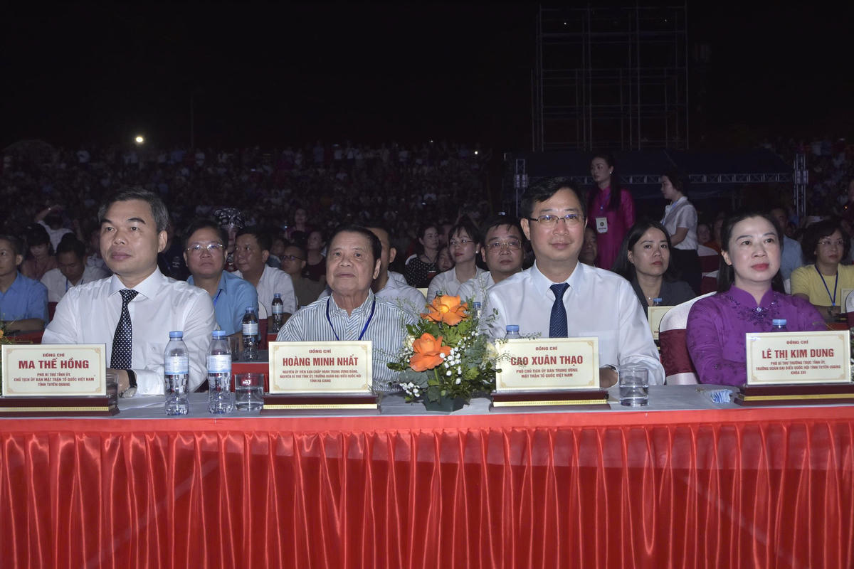 Ông Cao Xuân Thạo, Phó Chủ tịch Ủy ban Trung ương MTTQ Việt Nam dự buổi lễ.