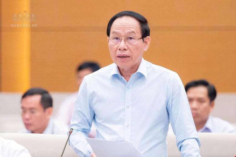 Phó Thủ tướng Chính phủ Lê Tiến Châu phát biểu tại phiên họp (Ảnh: Media Quốc hội)