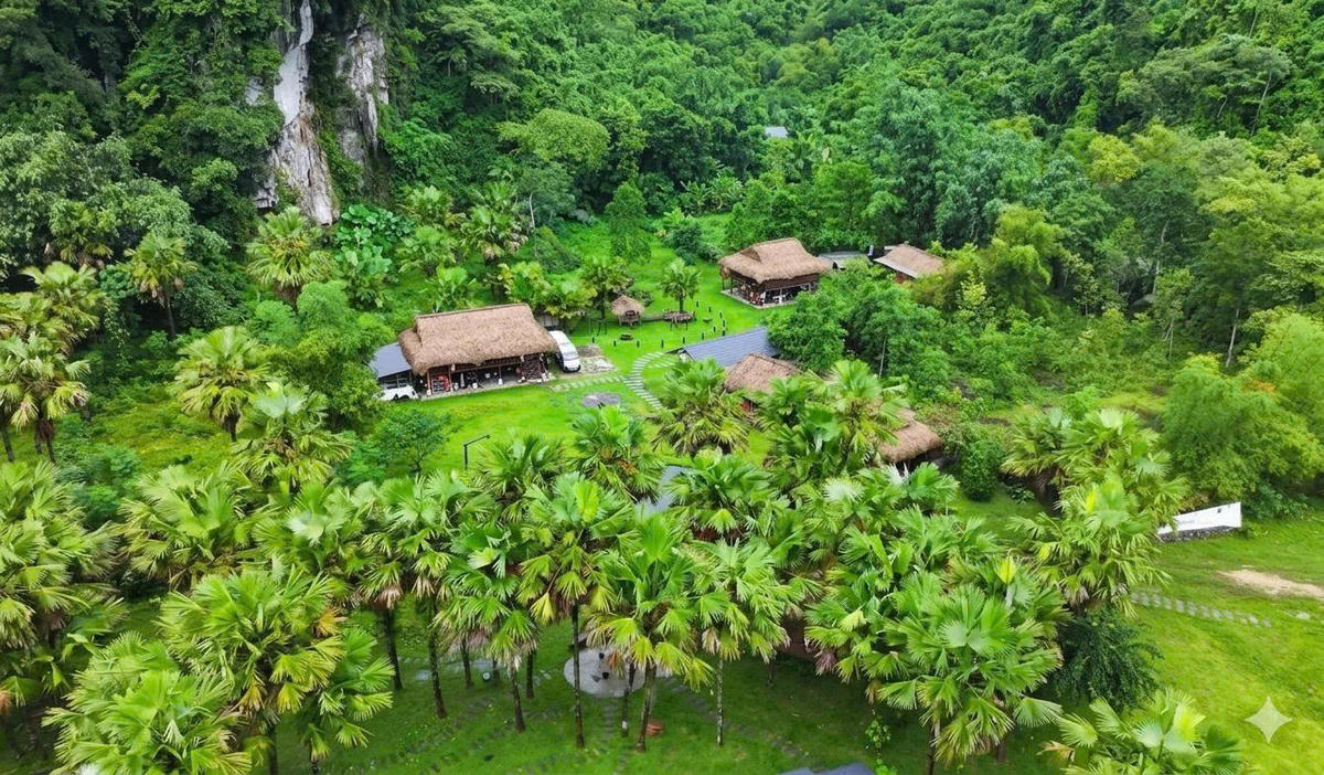 Vẻ đẹp yên Bình, tinh khôi ở Homstay Laben Ecolodge xã Lâm Bình, Tuyên Quang. Ảnh: DatVietVAC