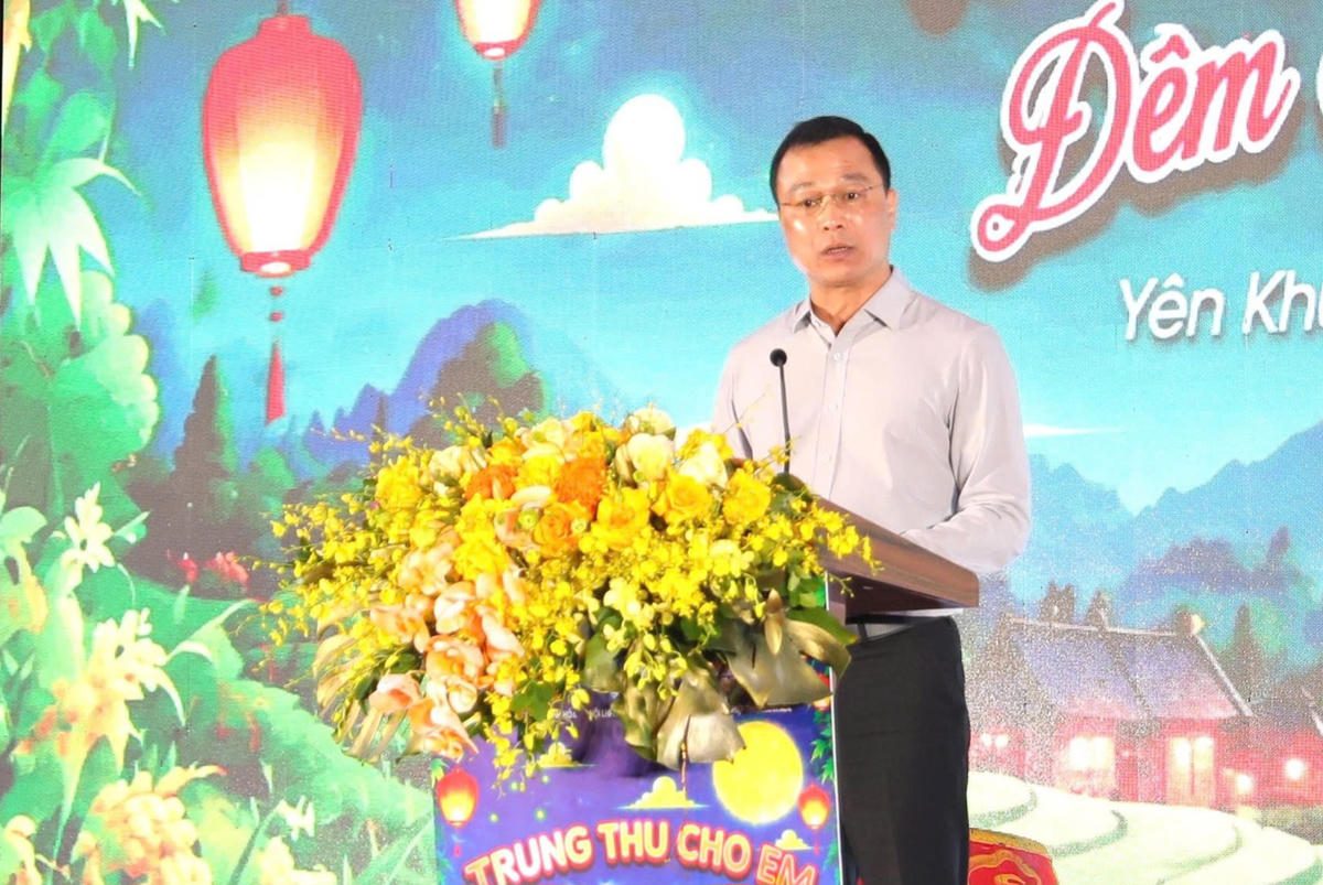 Chủ tịch UBND tỉnh Tô Anh Dũng khẳng định, tỉnh luôn quan tâm, ưu tiên trẻ em ở miền núi, vùng sâu, vùng xa, vùng biên giới còn nhiều khó khăn. Ảnh: Phong Sắc