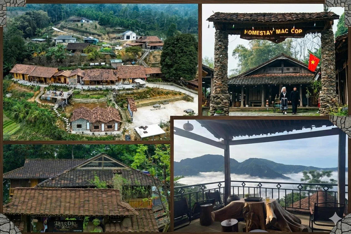 Những căn nhà nhuốm màu rêu phong, cổ kính, nay đã trở thành điểm đến du lịch xanh, hấp dẫn nhiều du khách thăm quan, trải nghiệm.