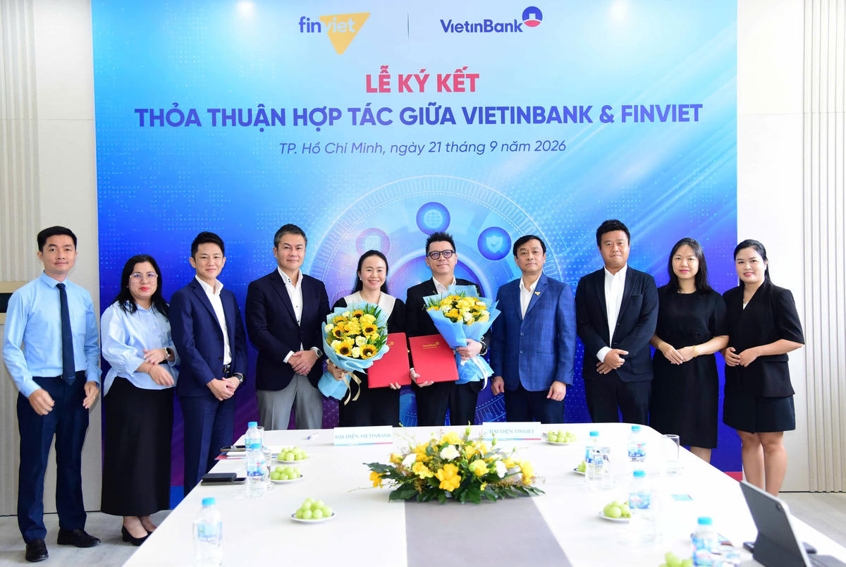 Lễ ký kết Thỏa thuận hợp tác giữa VietinBank và FinViet