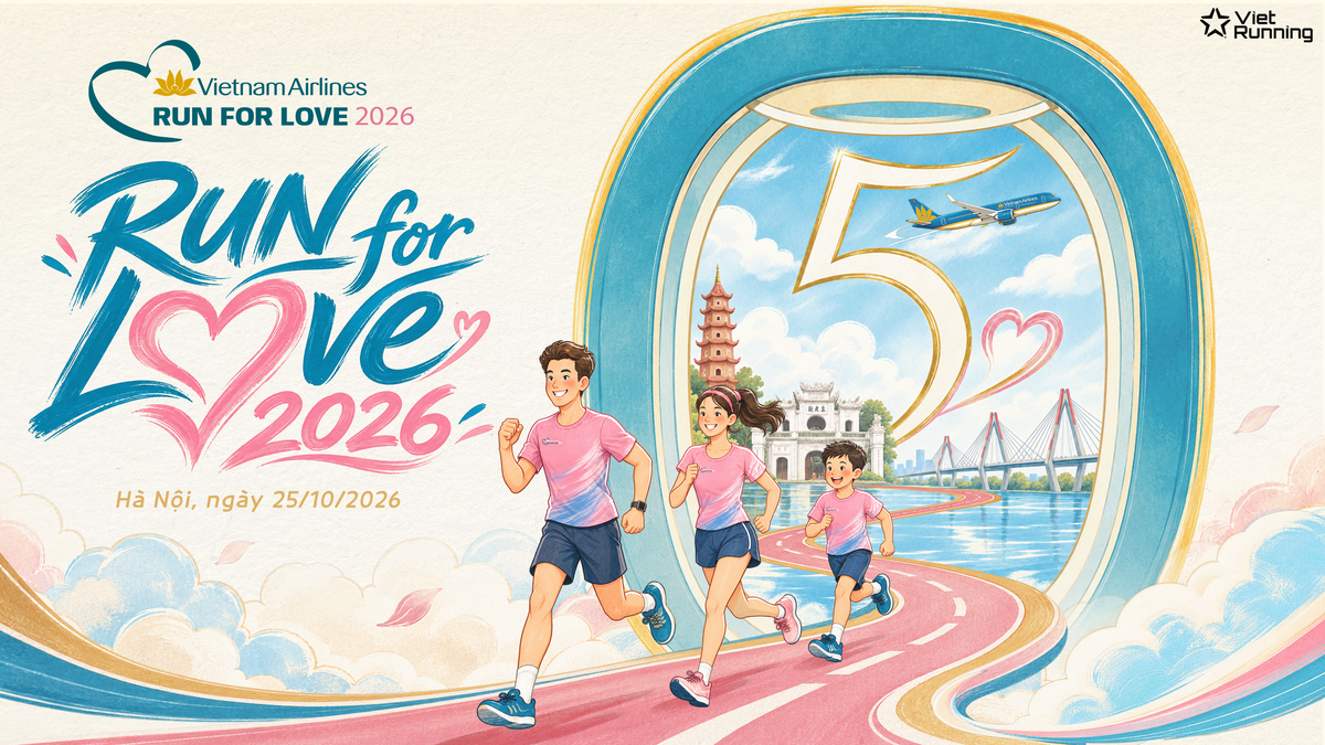Run For Love 2026 dự kiến quy tụ khoảng 1.800 vận động viên tại Không gian Văn hóa Sáng tạo Tây Hồ