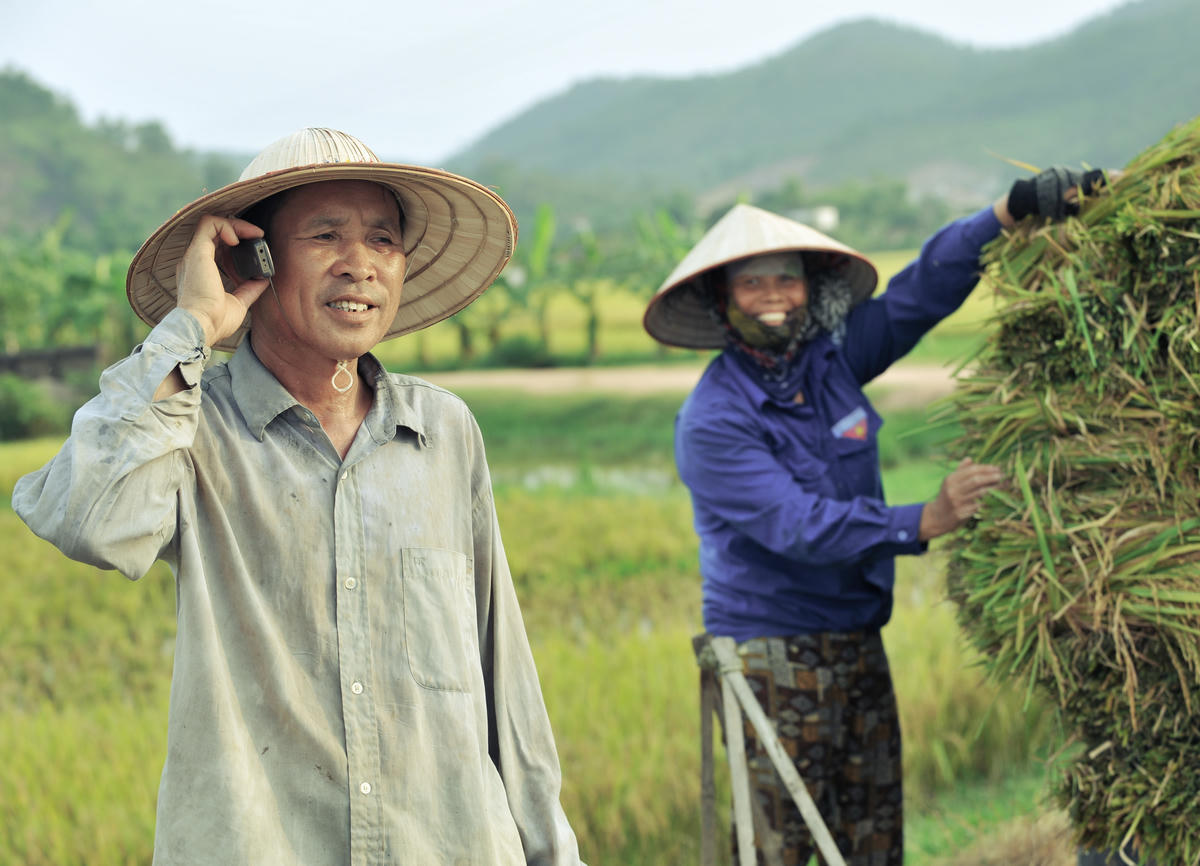 Sự xuất hiện của Viettel với sóng 2G giúp sóng di động tới với khu vực nông thôn.