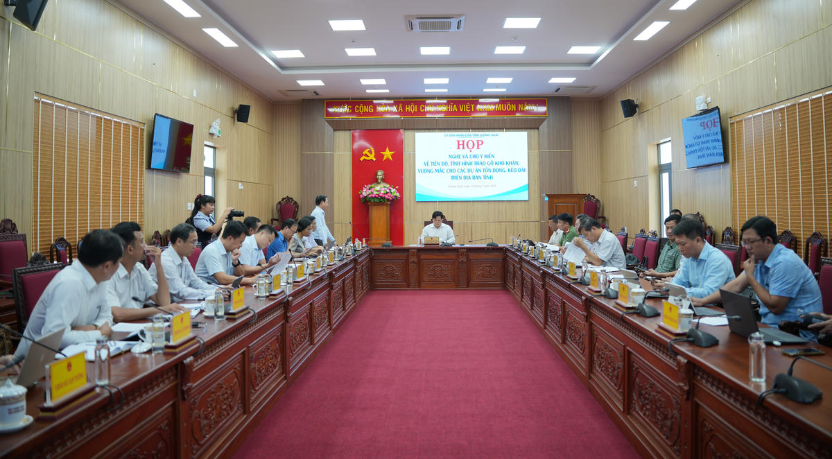 Quang cảnh buổi làm việc. Ảnh: TH.