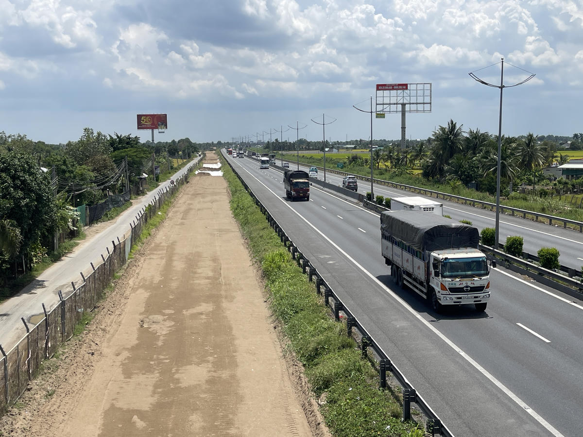 Cao tốc TPHCM-Trung Lương-Mỹ Thuận đoạn qua tỉnh Tây Ninh sẽ mở rộng lên 8 làn xe. Ảnh: Đ.Xá.