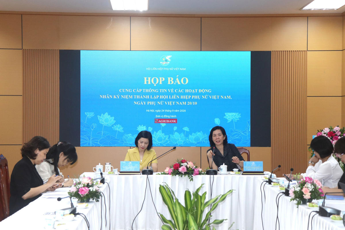 Quang cảnh buổi họp báo. Ảnh: PV