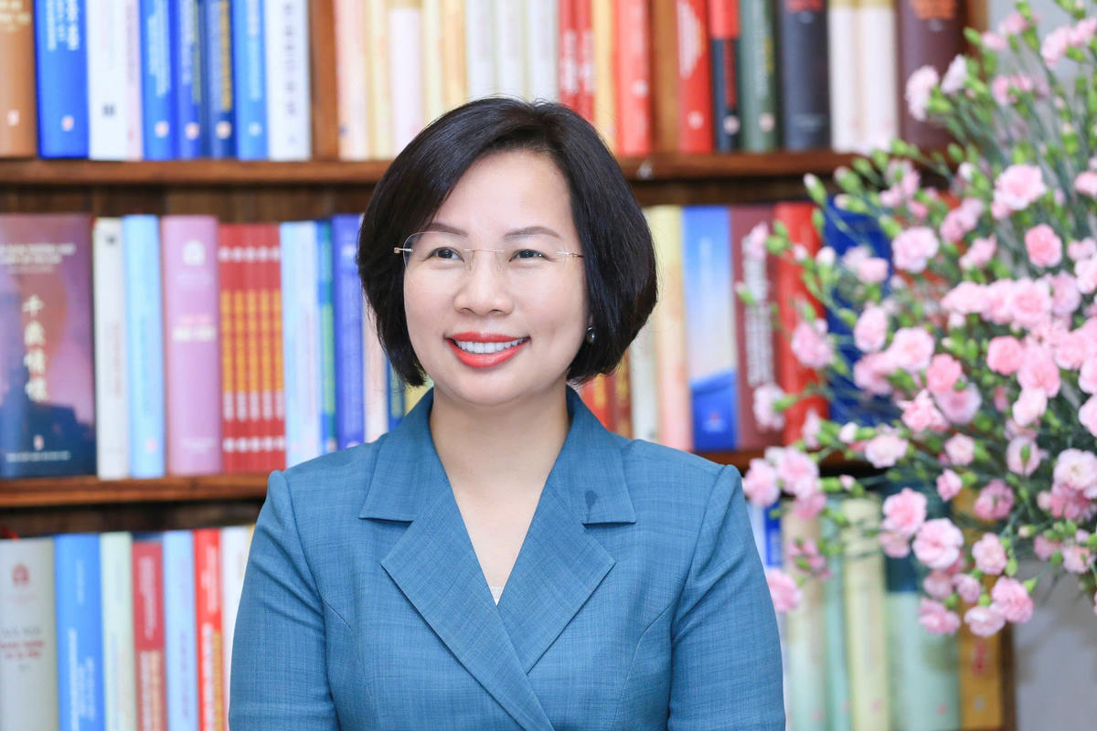 Bà Bùi Huyền Mai - Phó Chủ tịch không chuyên trách Ủy ban Trung ương MTTQ Việt Nam, Chủ tịch Ủy ban MTTQ Việt Nam thành phố Hà Nội. Ảnh: Quang Vinh