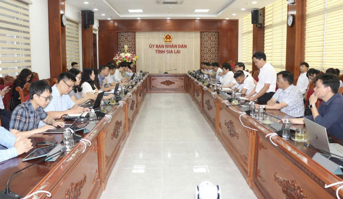 Quang cảnh buổi làm việc. Ảnh: UB.