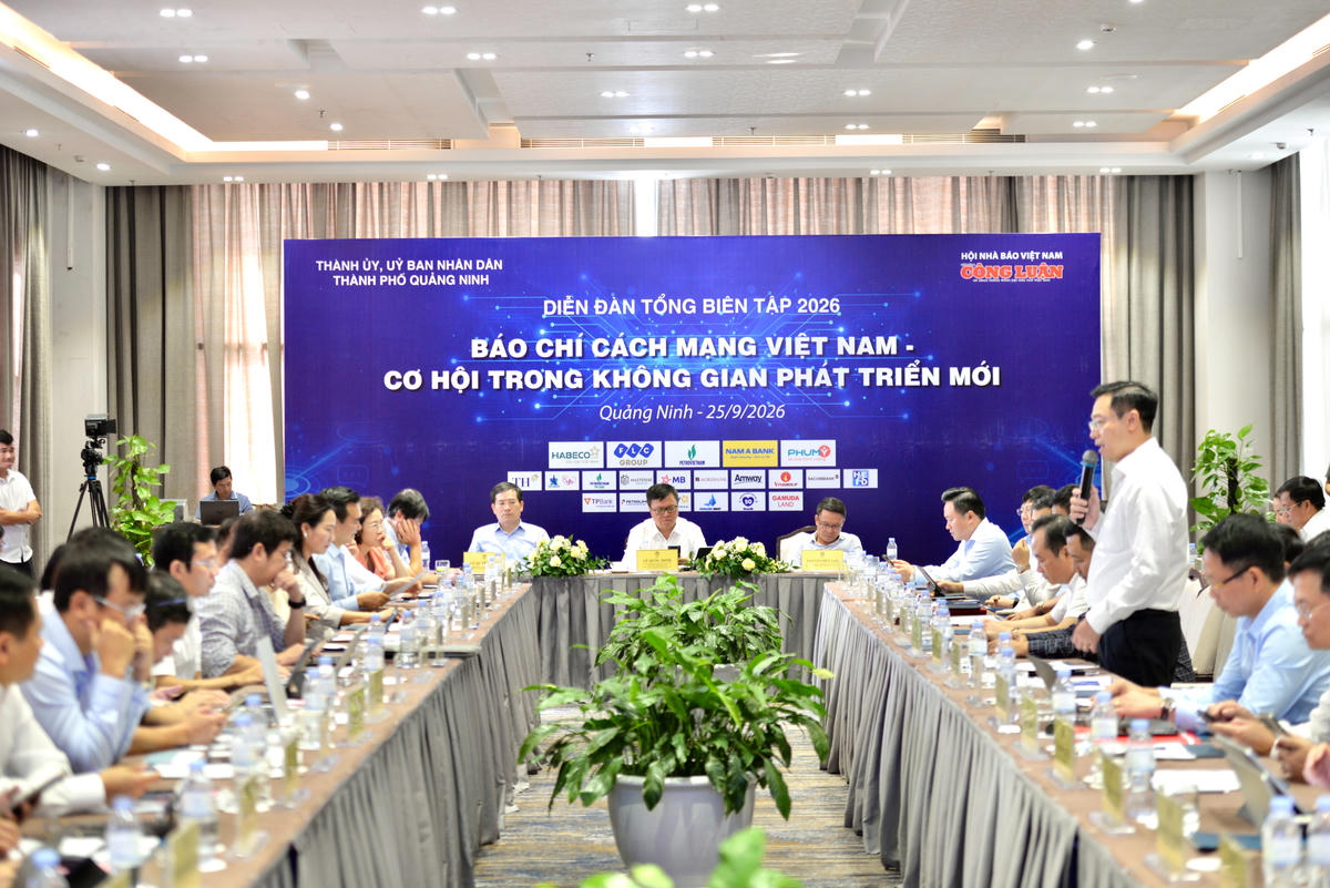 Quang cảnh Diễn đàn Tổng Biên tập lần thứ 8 tại Quảng Ninh.