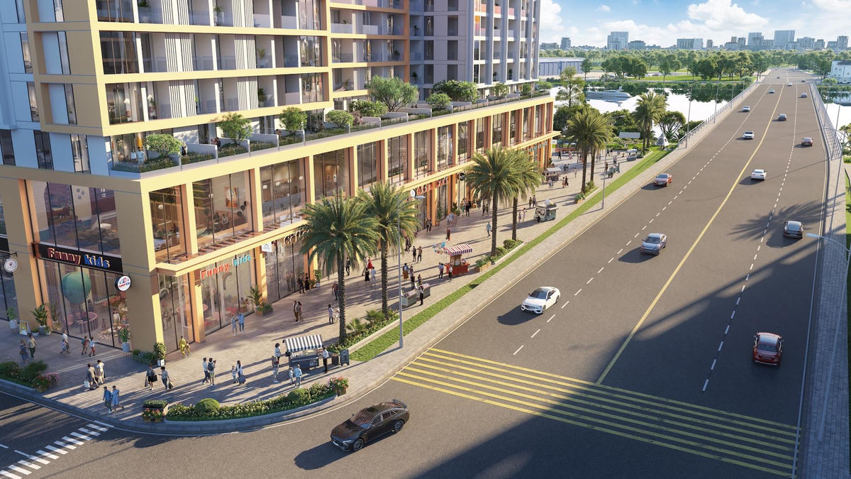 Khả năng biến tấu không gian linh hoạt là ưu điểm vượt trội của shophouse khối đế mang thương hiệu Sun Group.