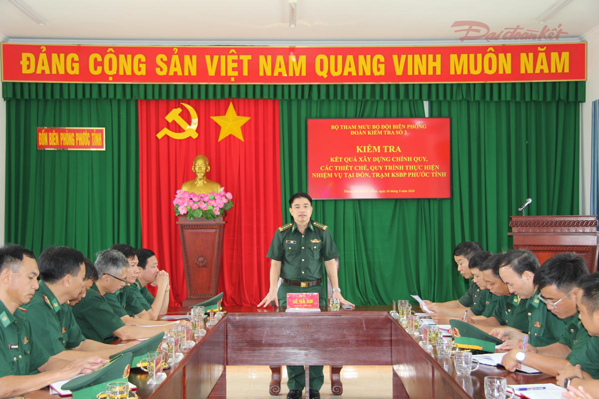 Đại tá Lê Hà An, Phó Tham mưu trưởng BĐBP Việt Nam phát biểu kết luận. Ảnh: V.D-Q.A