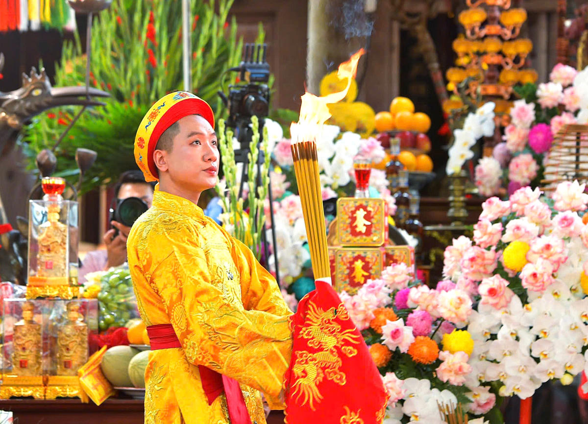 Hội tụ sắc màu văn hóa tại đền Trần Thương