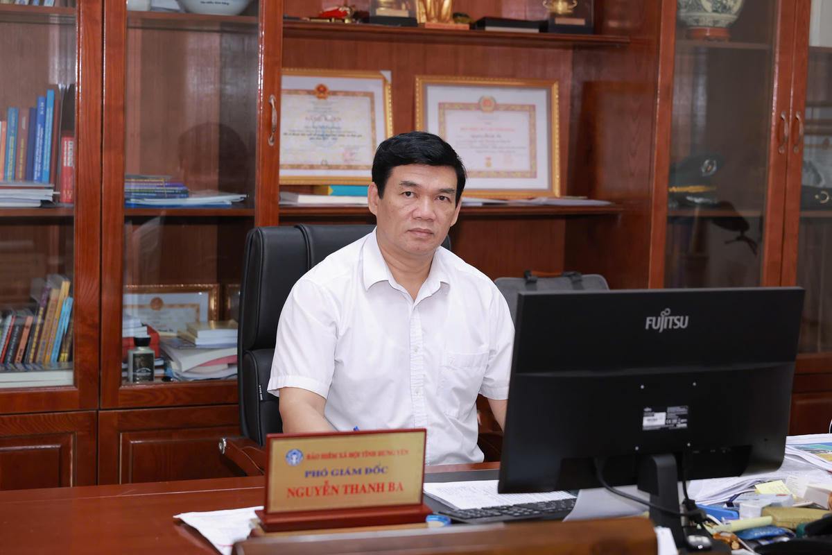 Ông Nguyễn Thanh Ba – Phó Giám đốc BHXH tỉnh Hưng Yên. Ảnh: L.H