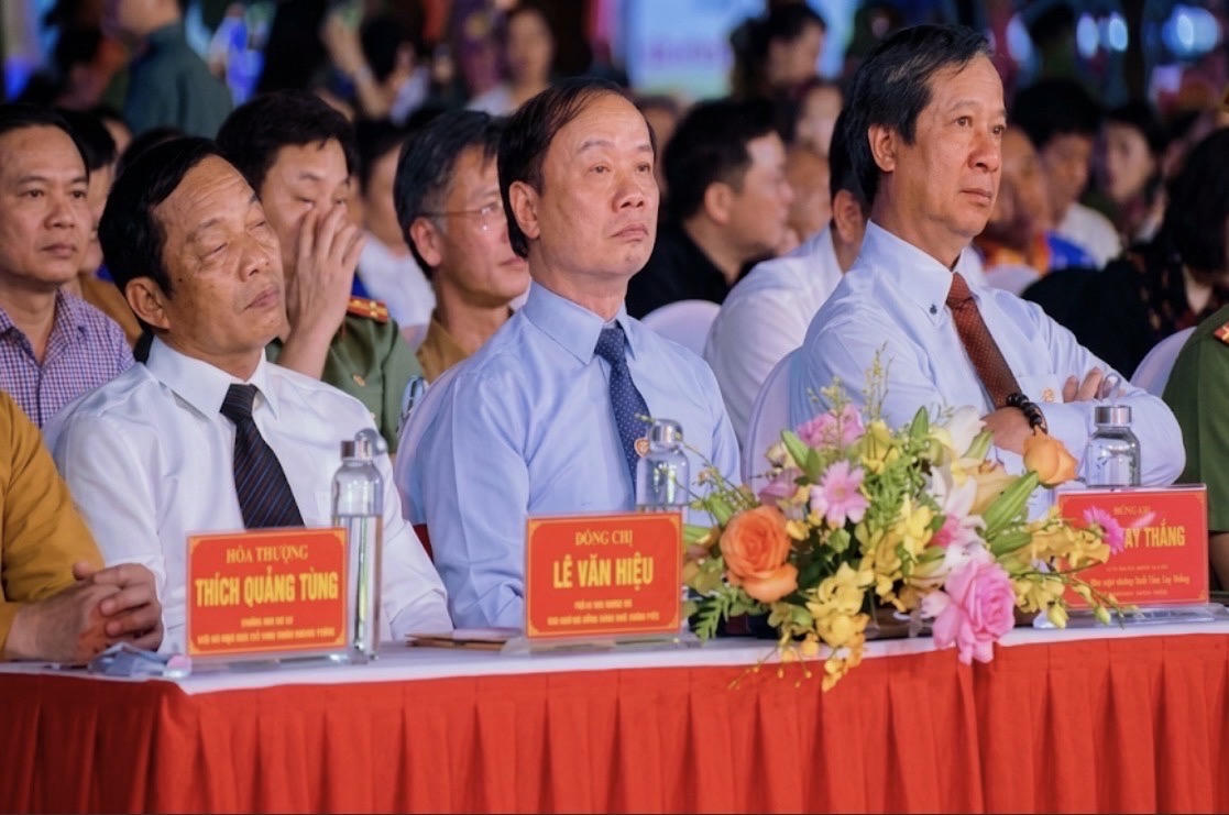 Ông Phạm Tất Thắng, Uỷ viên TW Đảng, Phó Bí thư Đảng ủy MTTQ dự lễ khai hội.
