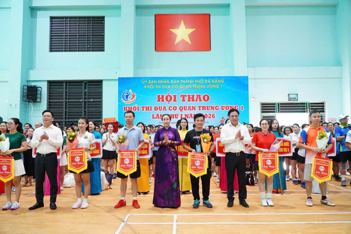 Ngân hàng Chính sách xã hội Đà Nẵng giành giải Nhất toàn đoàn Hội thao Khối thi đua Cơ quan Trung ương 1