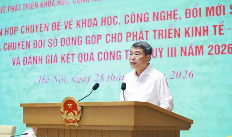 Thủ tướng chủ trì phiên họp chuyên đề về khoa học, công nghệ, đổi mới sáng tạo và chuyển đổi số đóng góp cho phát triển kinh tế-xã hội