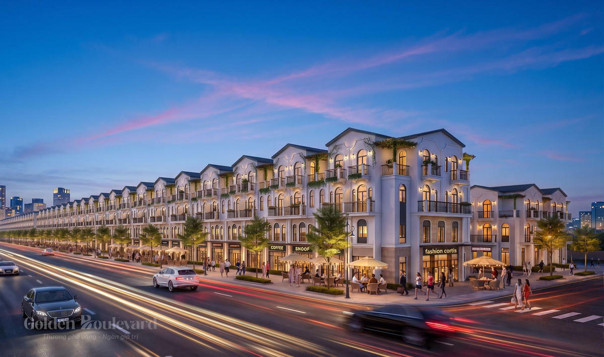 Golden Boulevard sở hữu mặt tiền Đại lộ rộng 38m.