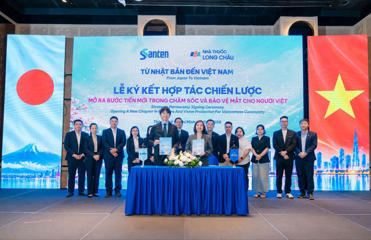 Trong khuôn khổ hợp tác, Long Châu và Santen sẽ triển khai các chương trình chăm sóc và bảo vệ mắt cho người Việt.