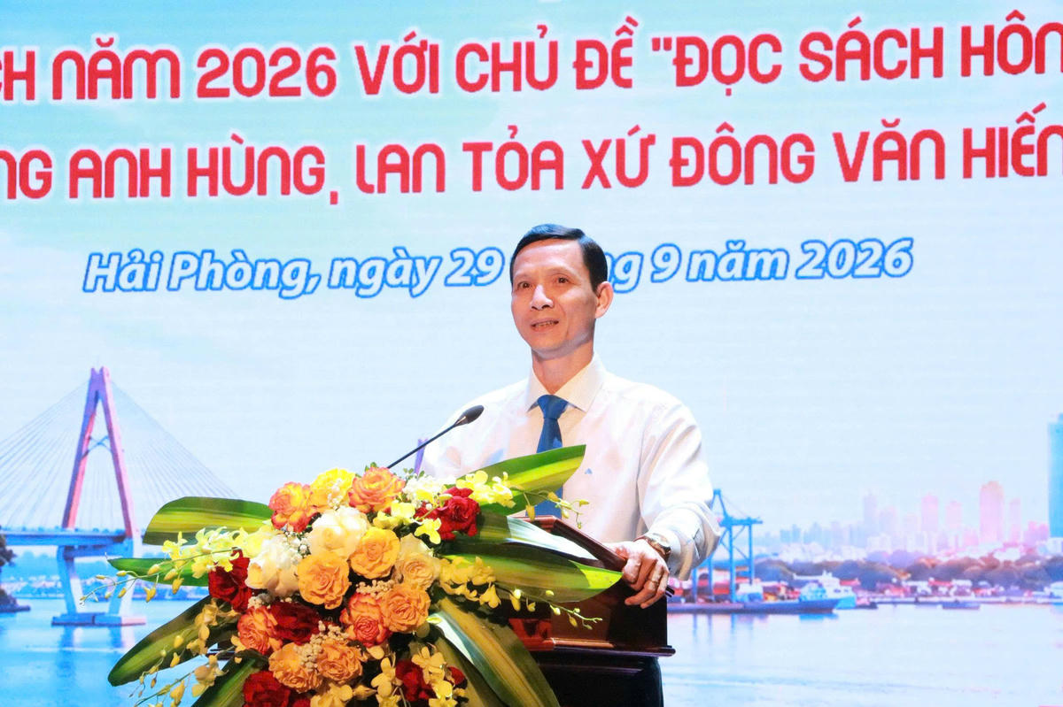 Ông Đỗ Thanh Bình, Phó Giám đốc Sở Văn hóa, Thể thao và Du lịch, Trưởng Ban Tổ chức cuộc thi phát biểu tại sự kiện. 