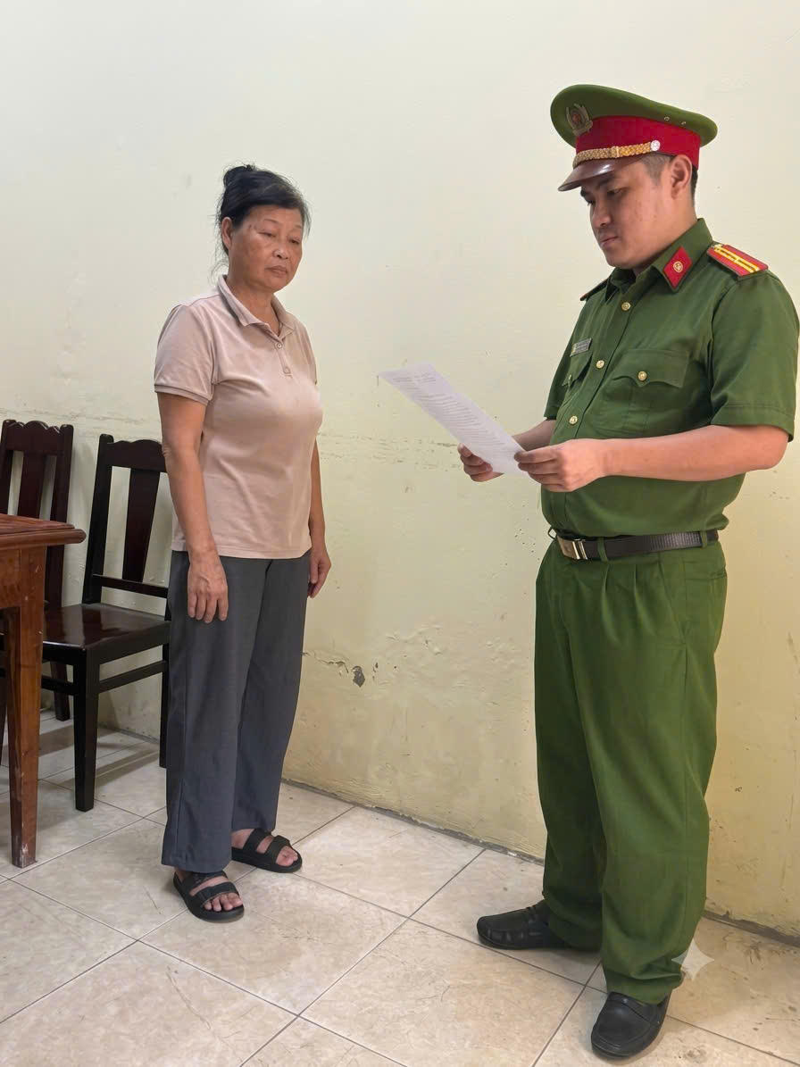 Một trong số các đối tượng bị khởi tố. Ảnh: Công an tỉnh Phú Thọ.