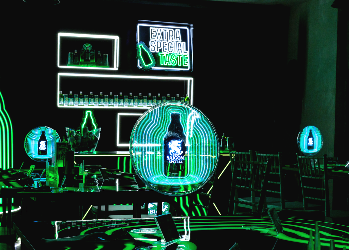 Không gian tại Bờm Kitchen and Wine Bar, nơi đón tiếp các khách mời của trải nghiệm (Ảnh: Bia Saigon)