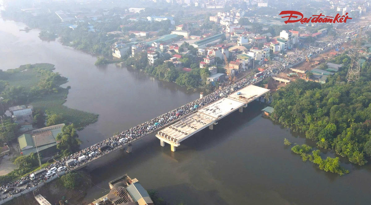 Khu vực cầu Mai Lĩnh từng thường xuyên xảy ra ùn tắc do lưu lượng phương tiện lớn.