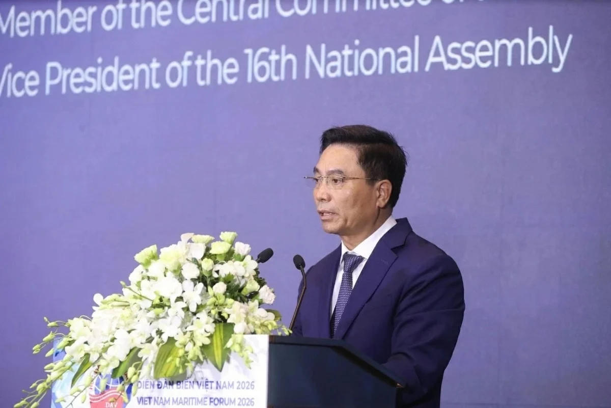 Thượng tướng Nguyễn Doãn Anh, Phó Chủ tịch Quốc hội phát biểu. 