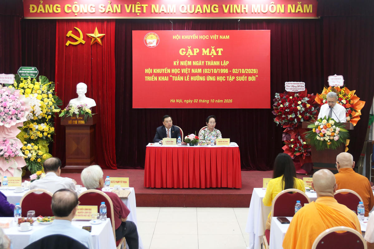Hội Khuyến học Việt Nam gặp mặt kỷ niệm 30 năm Ngày thành lập Hội.